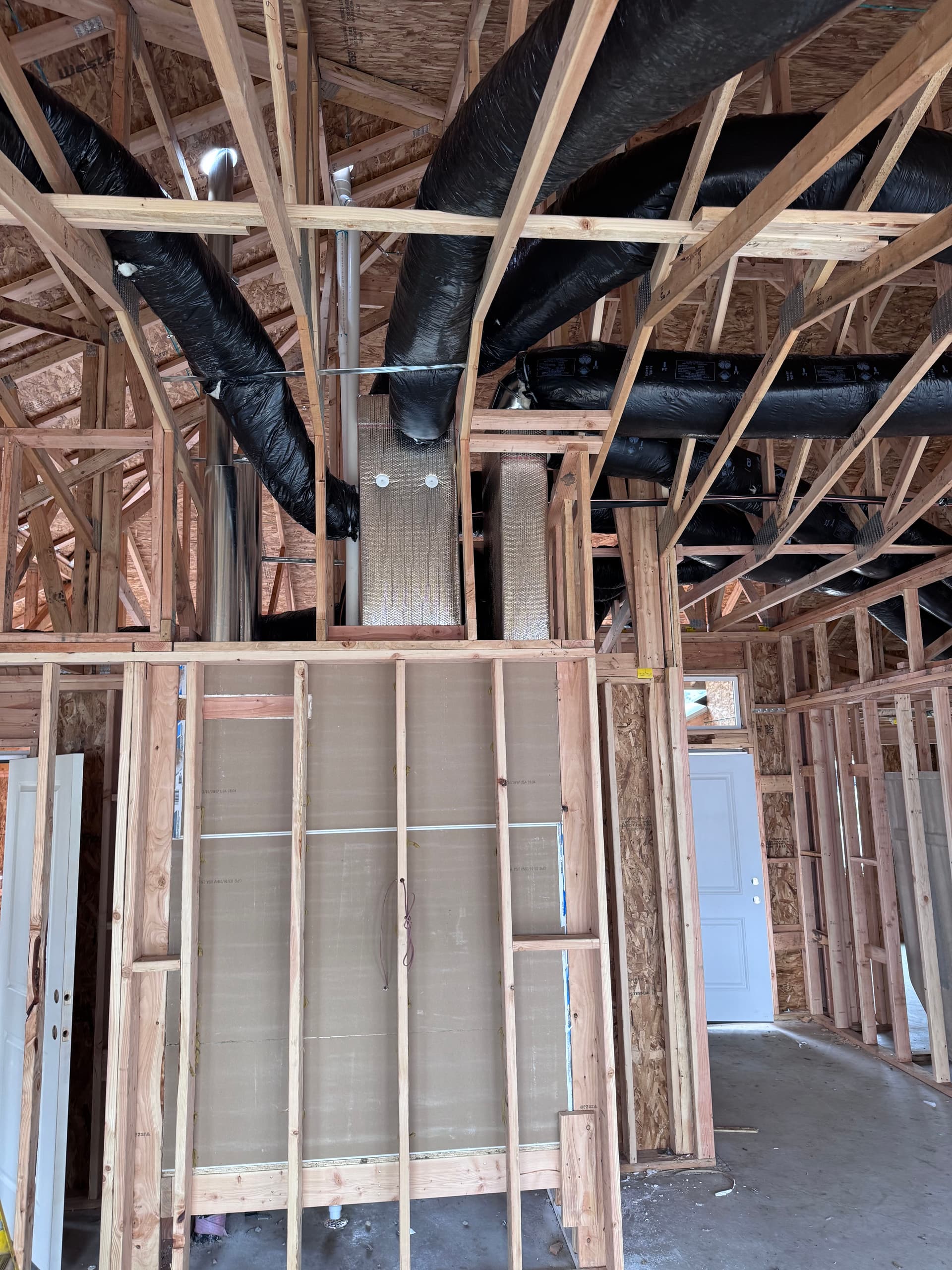Inside a New Construction HVAC Install Before the Walls Close
