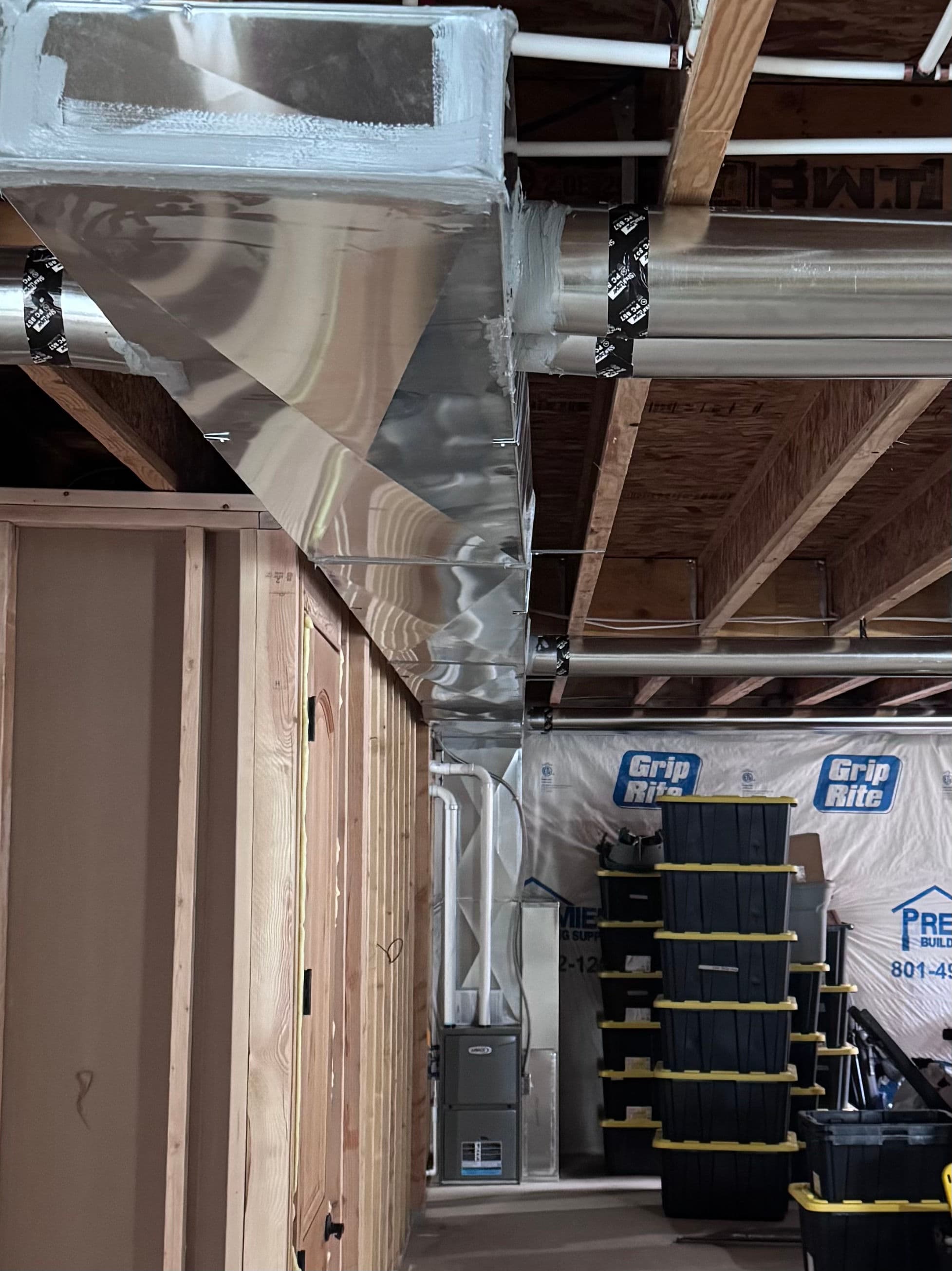Project New Furnace and Ductwork Installation in Basement image