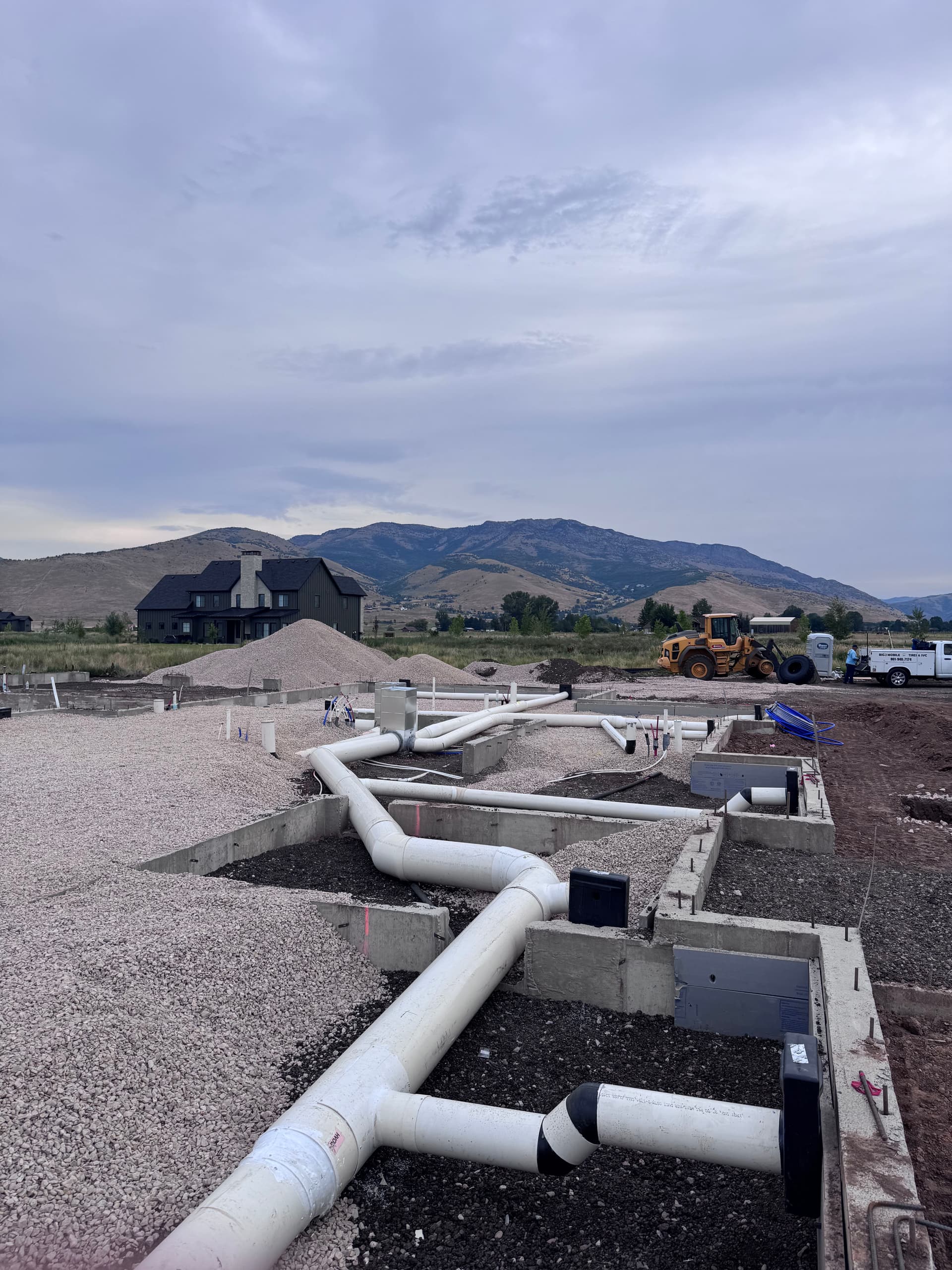 Gallery photos for Underground Ductwork Laid and Ready for the Slab: Image #1