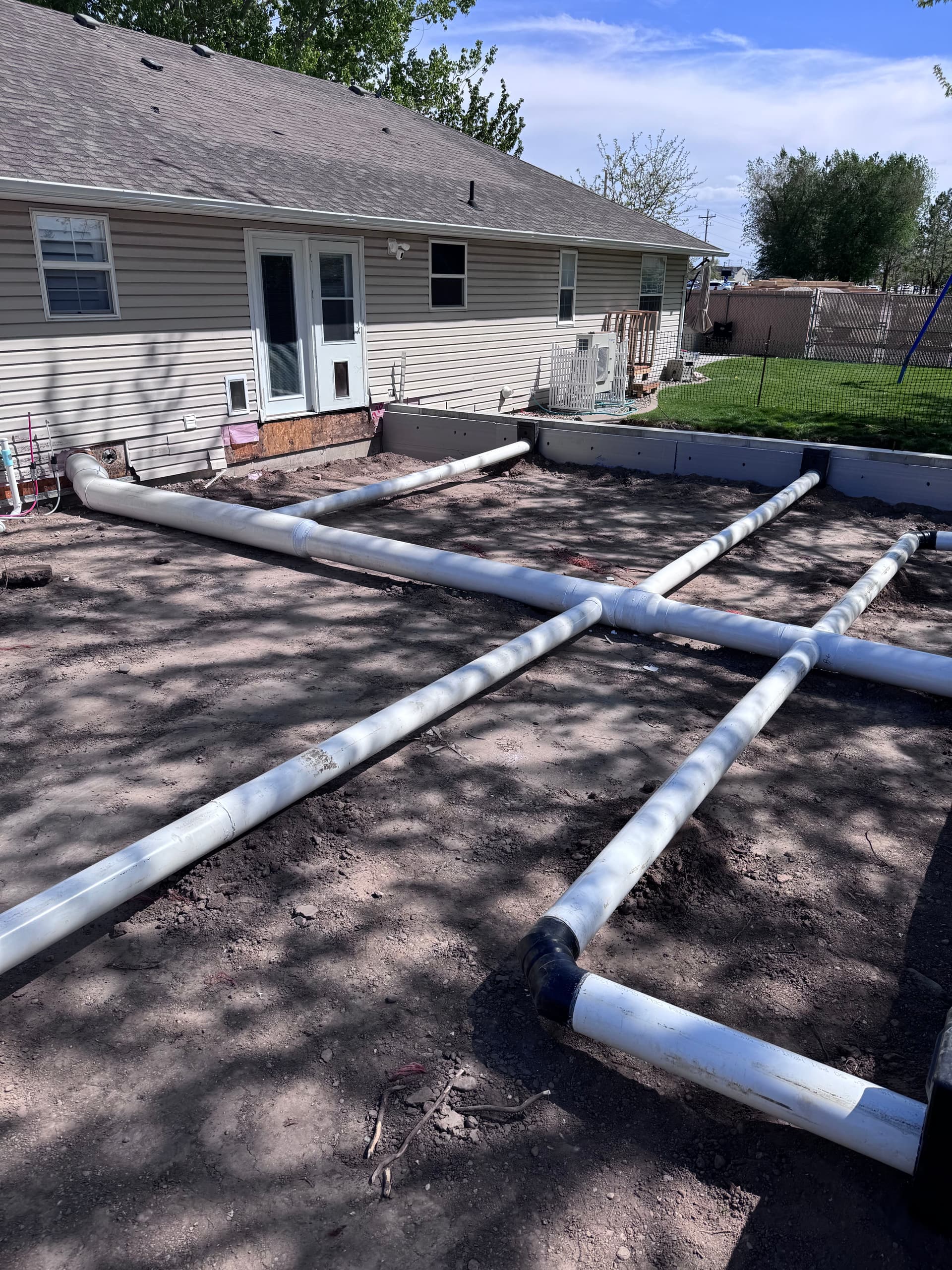 Underground Ductwork Install on a New Construction Home Addition image