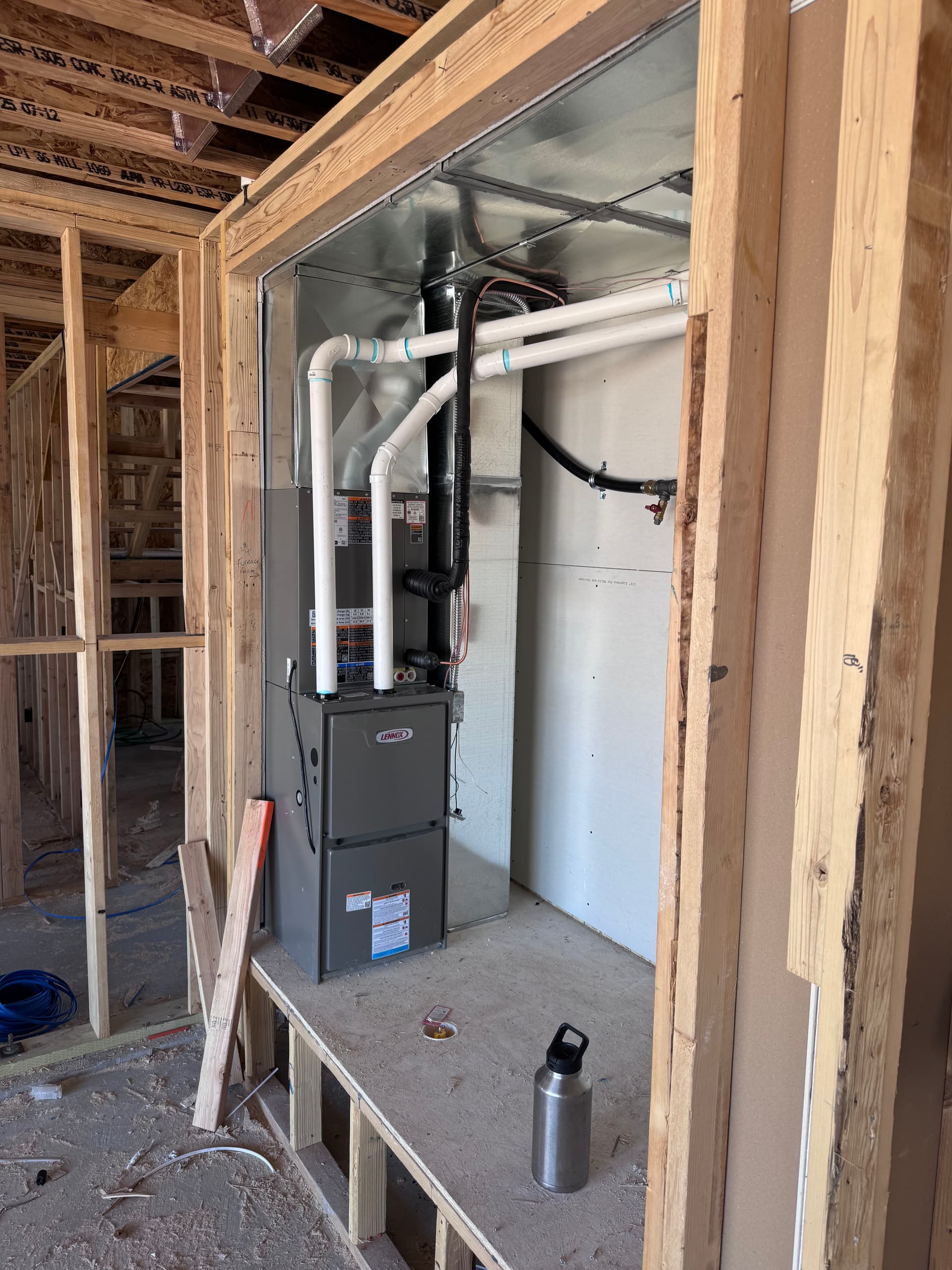 HVAC System Installation in a New Construction Home