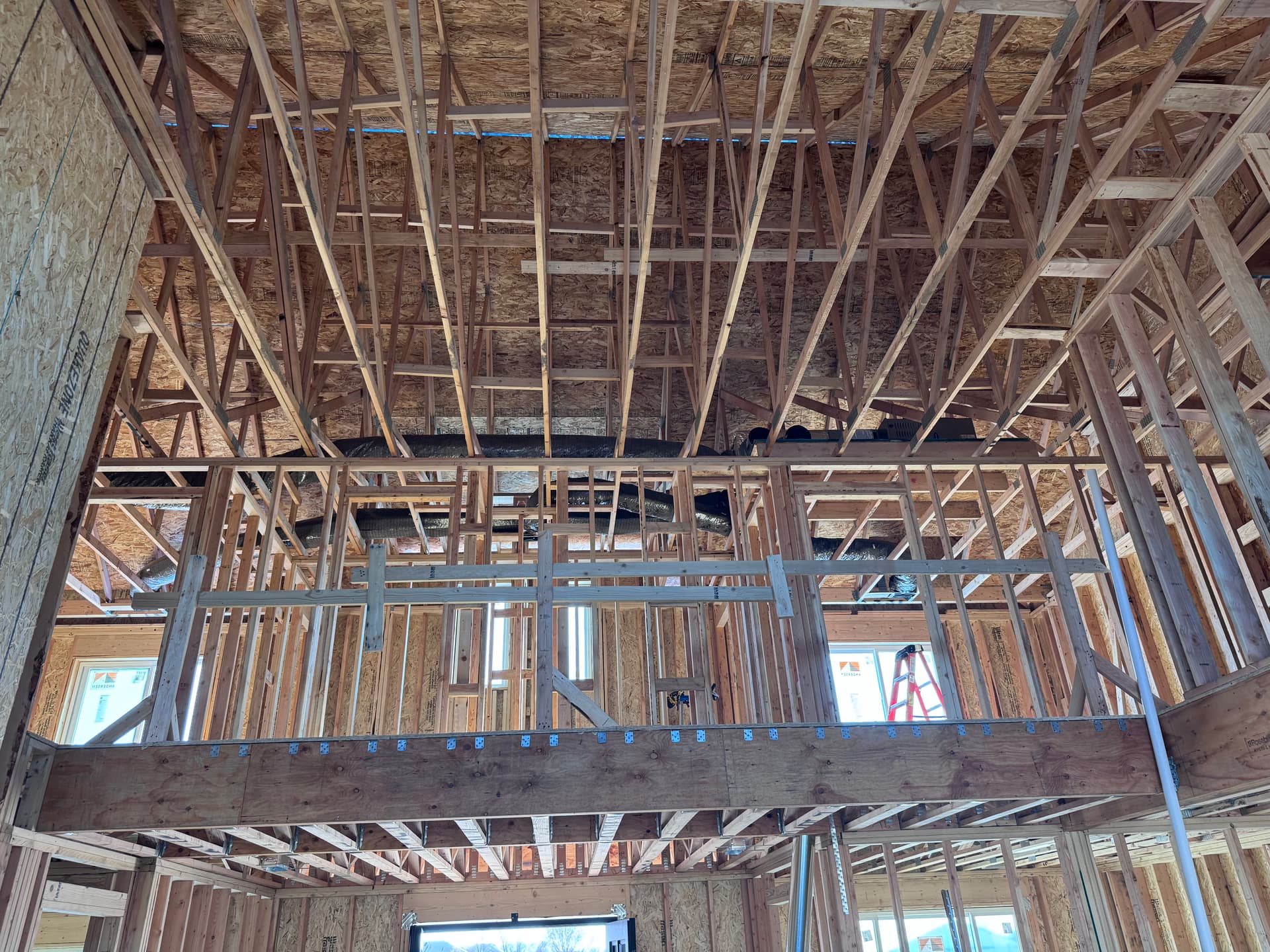 New Home HVAC Installation Underway