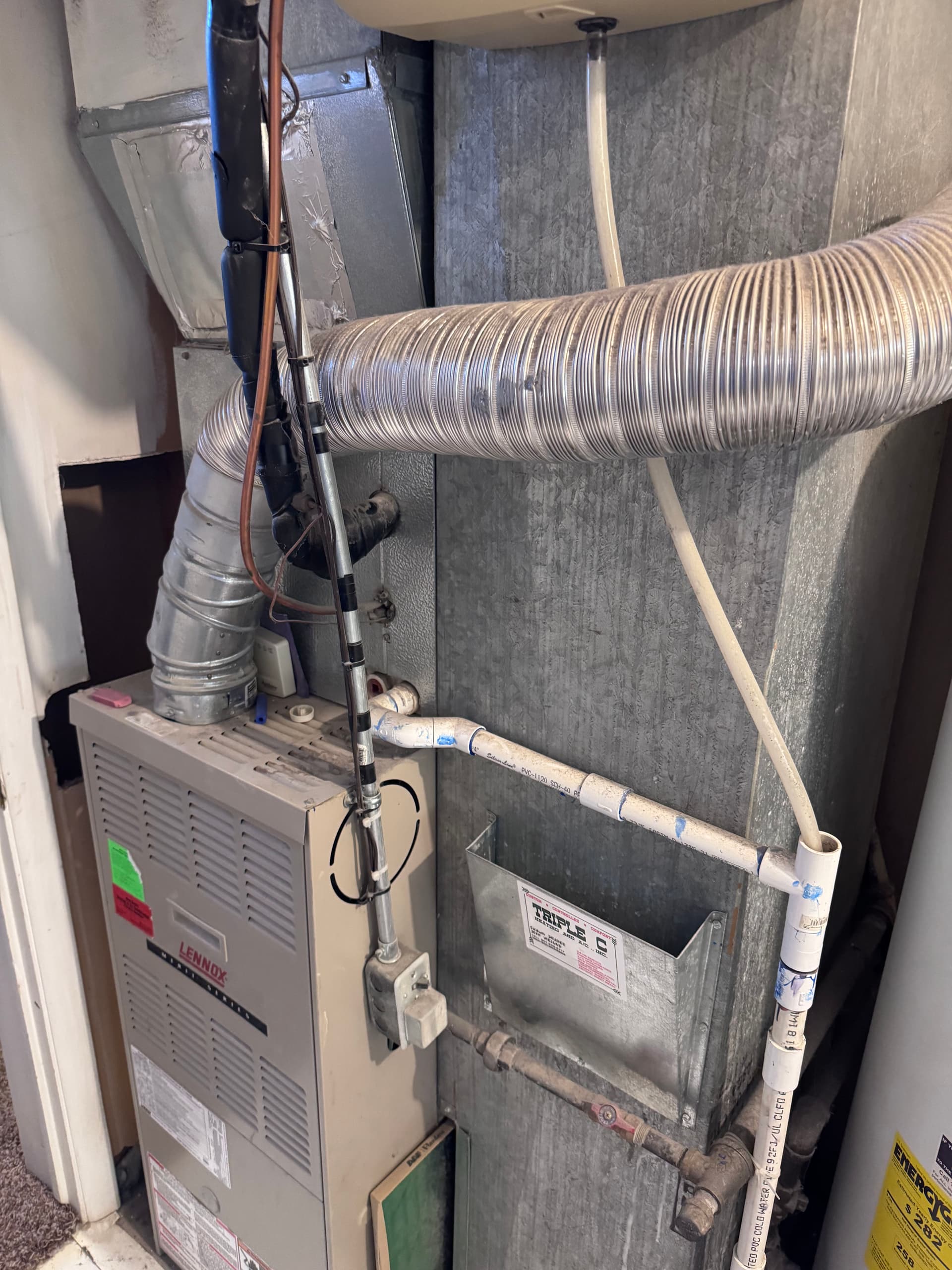 Old Furnace Getting Replaced with a Brand-New System