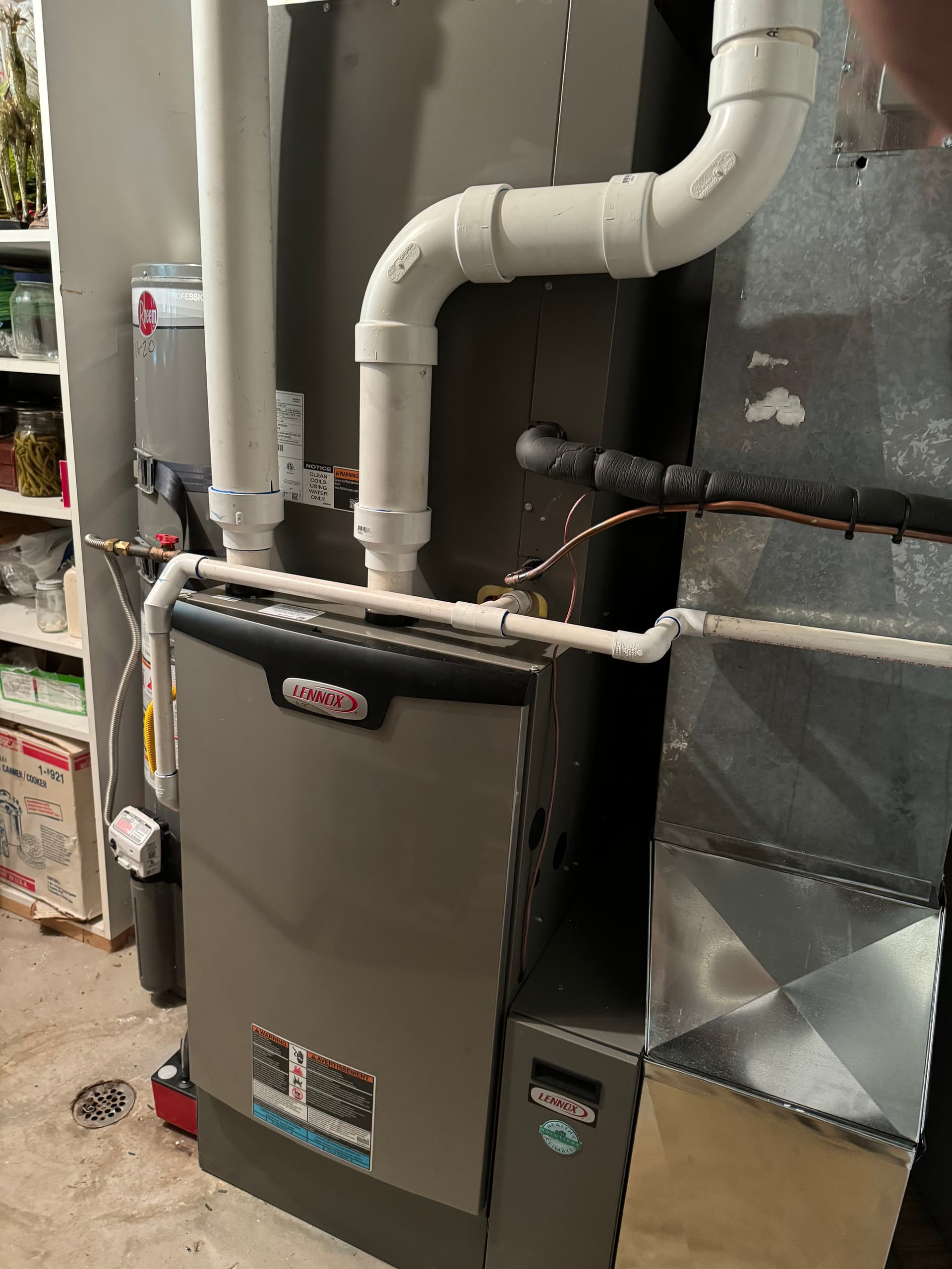 High Efficiency Furnace and Filter System Installation