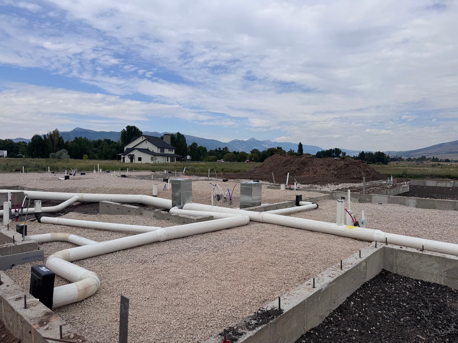 Underground Ductwork Laid and Ready for the Slab image